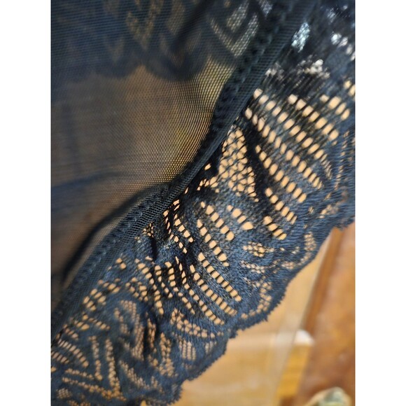 New Slimers Women's XL Black Backless Plunge  Lace  Body Shaper Suit Bra V Neck - Picture 6 of 11